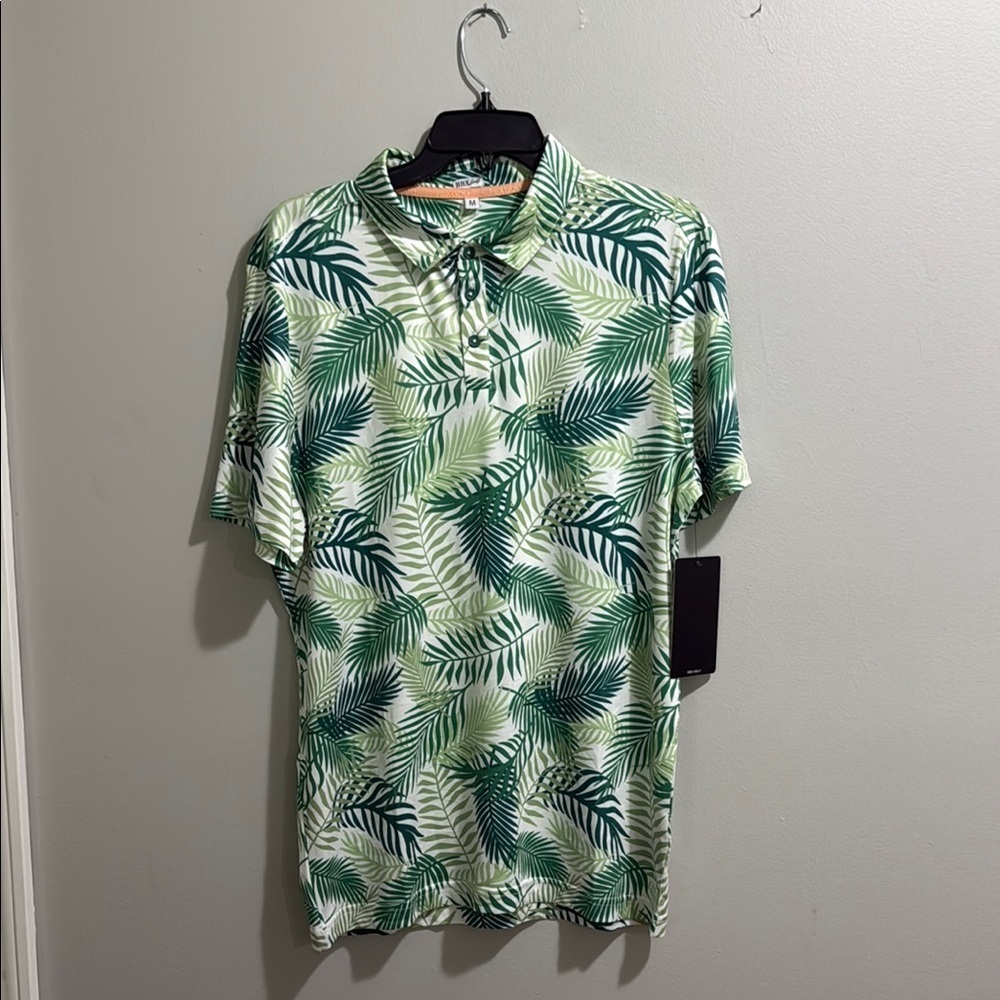 RBX Golf Green Tropical Men's Shirt